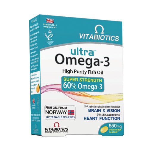 Maisto papildas Ultra Omega-3, 60 vnt kaina ir informacija | Vitaminai, maisto papildai, preparatai imunitetui | pigu.lt