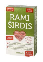 Rami širdis, 30 kapsulių. Maisto papildas kaina ir informacija | Vitaminai, maisto papildai, preparatai gerai savijautai | pigu.lt