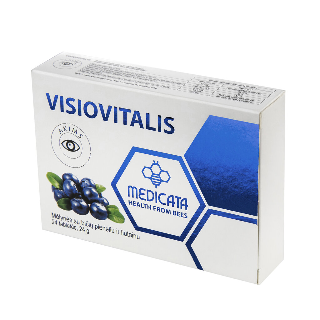 Maisto papildas Visiovitalis tabletės N24 цена и информация | Vitaminai, maisto papildai, preparatai gerai savijautai | pigu.lt