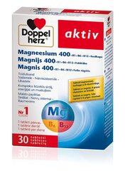 Пищевая добавка Doppelherz Aktiv таблетки с магнием, фолиевой кислотой и витамином В, 30 таблеток цена и информация | Витамины, пищевые добавки, препараты для иммунитета | pigu.lt