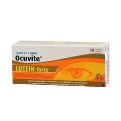 Пищевая добавка для глаз Ocuvite Lutein Forte таблетки, N30 цена и информация | Витамины, пищевые добавки, препараты для хорошего самочувствия | pigu.lt