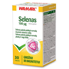 Maisto papildas Selenas 100mcg, 30 tablečių kaina ir informacija | Vitaminai, maisto papildai, preparatai grožiui | pigu.lt