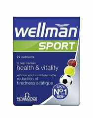 WELLMAN SPORT таблетки, 30 шт. цена и информация | Витамины, пищевые добавки, препараты для иммунитета | pigu.lt