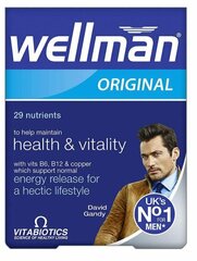 Maisto papildas Wellman, 30 tablečių kaina ir informacija | Vitaminai, maisto papildai, preparatai imunitetui | pigu.lt
