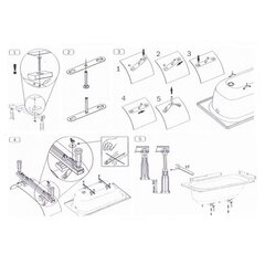 Ножки для ванны Kaldewei 5039 цена и информация | Kaldewei Сантехника, ремонт, вентиляция | pigu.lt