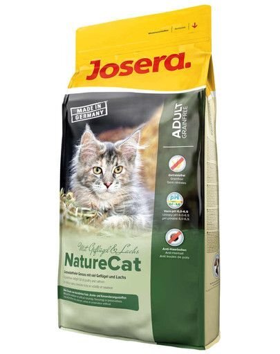 Josera turinčioms jautrią virškinimo sistemą katėms NatureCat, 10 kg kaina ir informacija | Sausas maistas katėms | pigu.lt