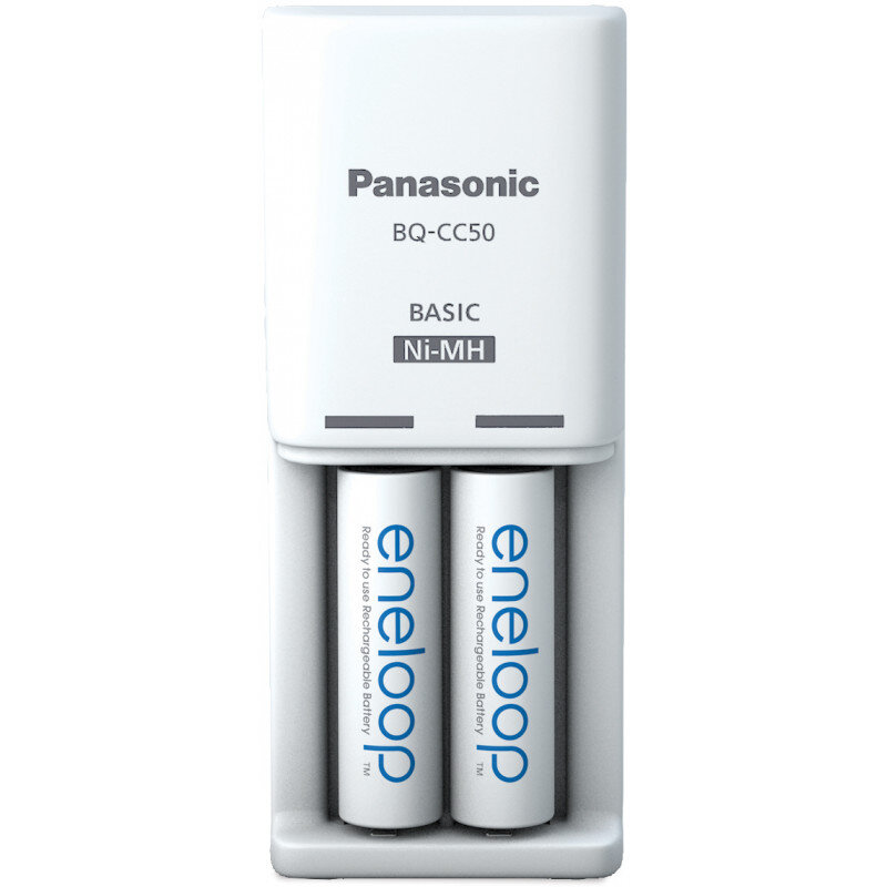Panasonic eneloop battery charger BQ-CC50 + 2x1900 kaina ir informacija | Akumuliatoriai fotoaparatams | pigu.lt