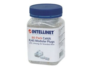 Intellinet Cat6a/RJ45, 80 vnt. kaina ir informacija | Kabeliai ir laidai | pigu.lt