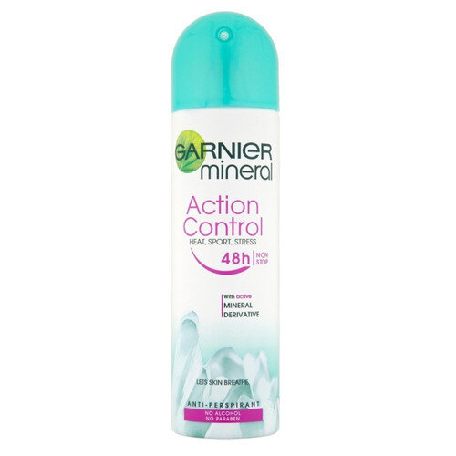 Purškiamas dezodorantas moterims Garnier Mineral Action Control 48h, 150 ml kaina ir informacija | Dezodorantai | pigu.lt