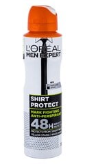 Purškiamas dezodorantas L'Oreal Paris Men Expert Shirt Protect 150 ml kaina ir informacija | Dezodorantai | pigu.lt