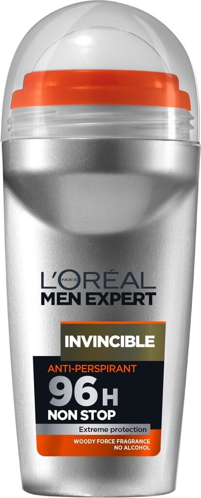 Rutulinis dezodorantas L'Oreal Paris Men Expert Invincible 50 ml цена и информация | Dezodorantai | pigu.lt