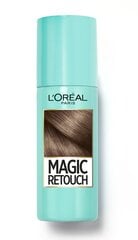 Ataugusias šaknis paslepiantis purškiklis L'Oreal Paris Magic Retouch Brown 75 ml kaina ir informacija | L'Oréal Paris Plaukų priežiūrai | pigu.lt