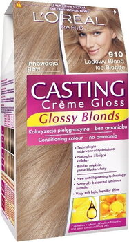 Plaukų dažai L'Oreal Paris Casting Creme Gloss, 910 Glace kaina ir informacija | Plaukų dažai | pigu.lt