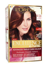 L'Oréal Paris Excellence CRÈME стойкая краска, 4.54 цена и информация | Краска для волос | pigu.lt