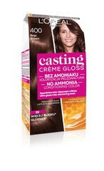 Plaukų dažai L'Oreal Paris Casting Creme Gloss, 400 Dark Brown kaina ir informacija | Plaukų dažai | pigu.lt