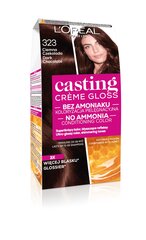 Краска для волос L'Oreal Paris Casting Creme Gloss, 323 Dark Chocolate цена и информация | Краска для волос | pigu.lt