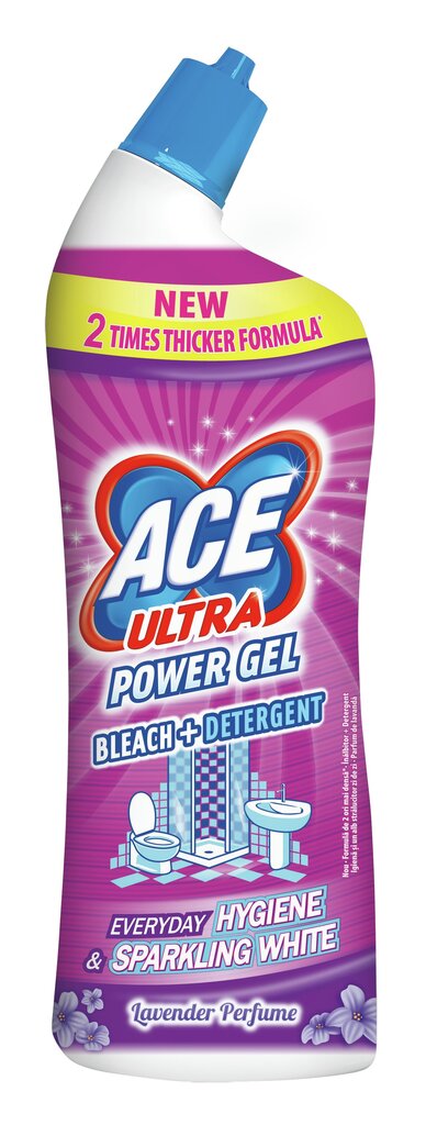 Ace gelinis tualeto valiklis Ultra Power Lavender Effect, 750 ml kaina ir informacija | Valikliai | pigu.lt