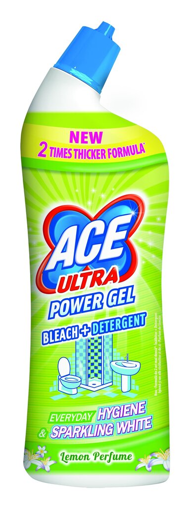 Ace gelinis tualeto valiklis Ultra Power Lemon, 0,75 L kaina ir informacija | Valikliai | pigu.lt