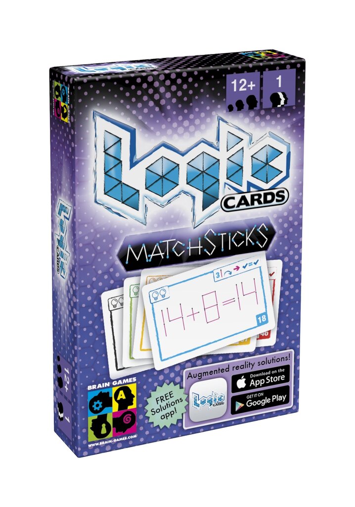 Galvosūkis Logic Cards Matchsticks LT, LV, EE, RU kaina ir informacija | Stalo žaidimai, galvosūkiai | pigu.lt