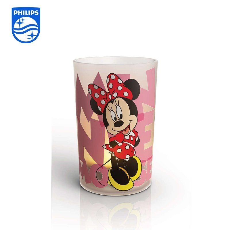 Philips Disney Minnie Mouse Led žvakė su Li-Ion baterija ir jungikliu, 10 cm kaina ir informacija | Žvakės, Žvakidės | pigu.lt