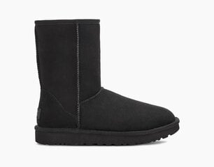 Сапоги для женщин UGG Classic Short II 1016223, черные цена и информация | Женские ботинки | pigu.lt