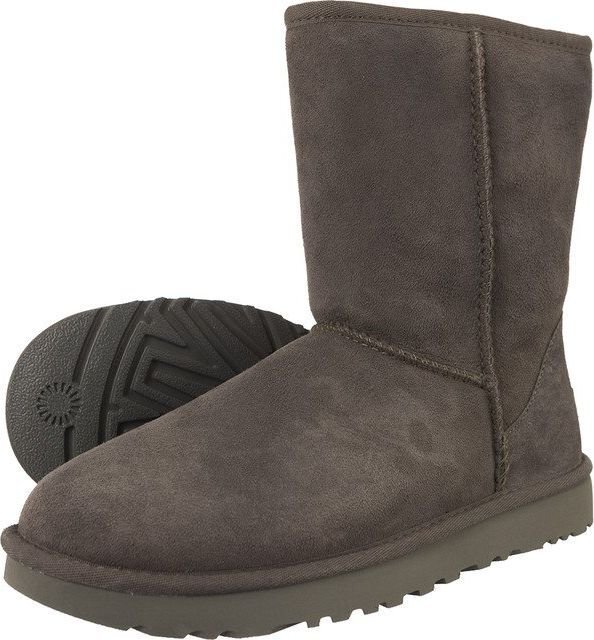 UGG moteriški aulinukai Classic Short II, pilki kaina ir informacija | Aulinukai, ilgaauliai batai moterims | pigu.lt