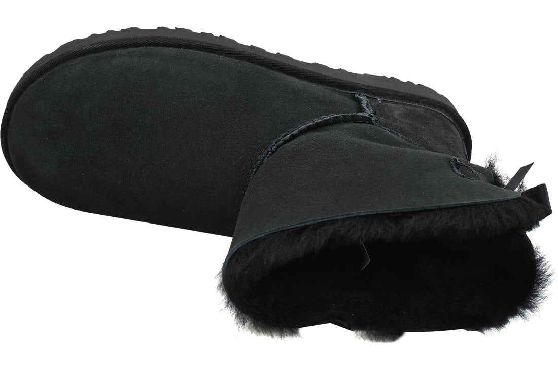 Aulinukai moterims UGG Mini Bailey Bow II, juodi kaina ir informacija | Aulinukai, ilgaauliai batai moterims | pigu.lt