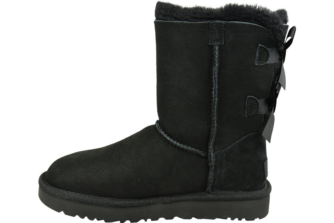 Žieminiai batai UGG Bailey Bow II (1016225-BLK), juodi kaina ir informacija | Aulinukai, ilgaauliai batai moterims | pigu.lt