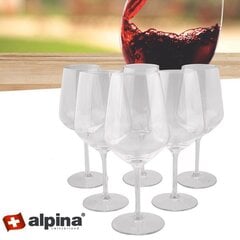 Бокалы для белого вина Alpina 6 шт цена и информация | Стаканы, фужеры, кувшины | pigu.lt