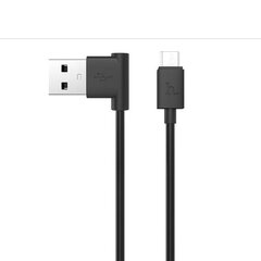 Hoco UPL11 L типа Micro USB на USB 1m Кабель с 90 гр. коннектором Данных и Быстрого Заряда (MD818) Черный цена и информация | Кабели и провода | pigu.lt