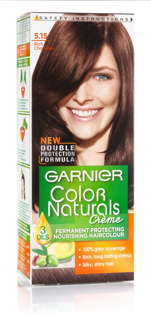 Ilgalaikiai plaukų dažai Garnier Color Naturals, Rich Chocolate kaina ir informacija | Plaukų dažai | pigu.lt