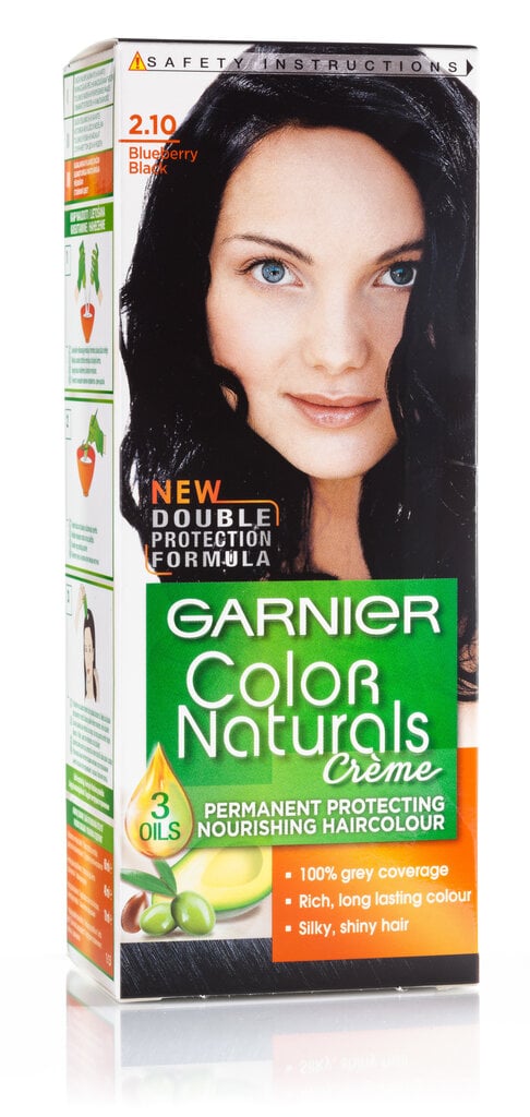 Ilgalaikiai plaukų dažai Garnier Color Naturals, Blue Black kaina ir informacija | Plaukų dažai | pigu.lt