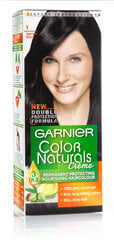 Стойкая краска для волос Garnier Color Naturals, Natural Black цена и информация | Краска для волос | pigu.lt