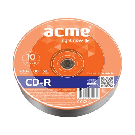 Acme CD-R 80/700MB 52X 10pack cake box POINT