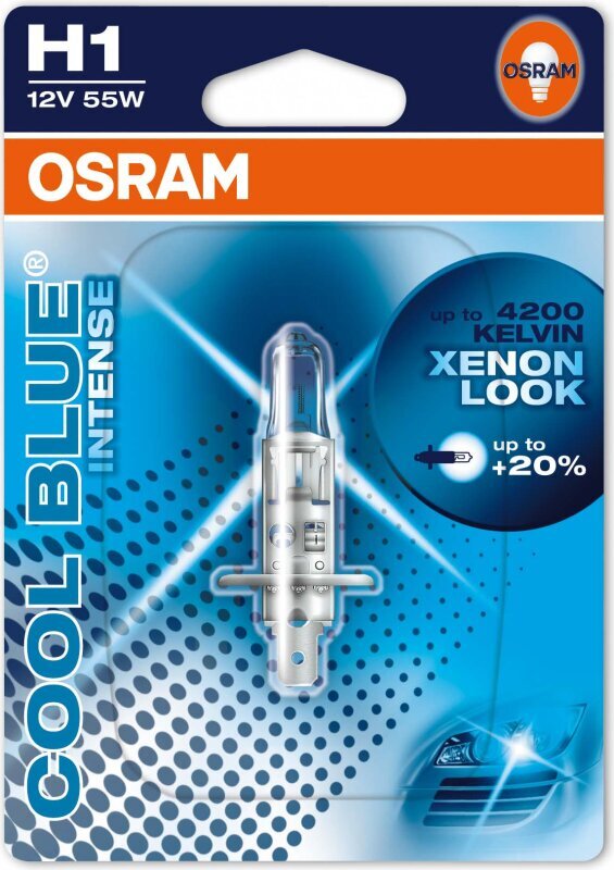 Automobilio lemputė Osram Cool Blue Intense H1 12V 55W 4200K kaina ir informacija | Automobilių lemputės | pigu.lt