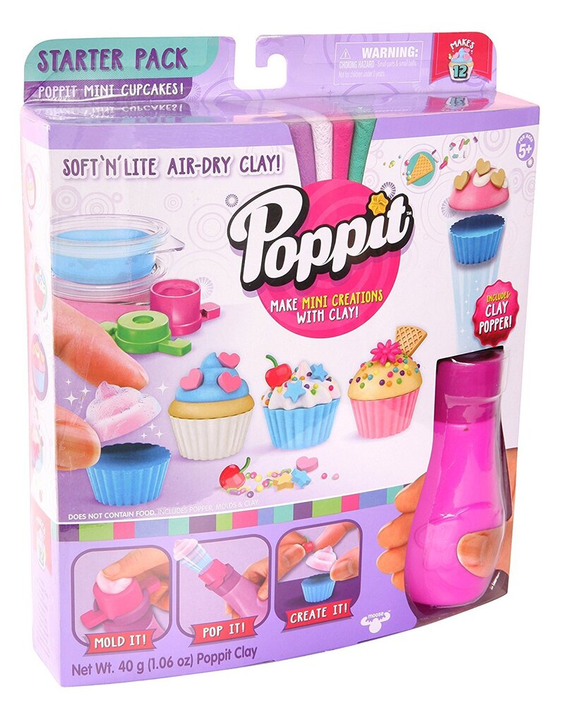 Kūrybinis plastilino rinkinys Shopkins Poppit, 1 vnt.​ цена и информация | Piešimo, tapybos, lipdymo reikmenys | pigu.lt