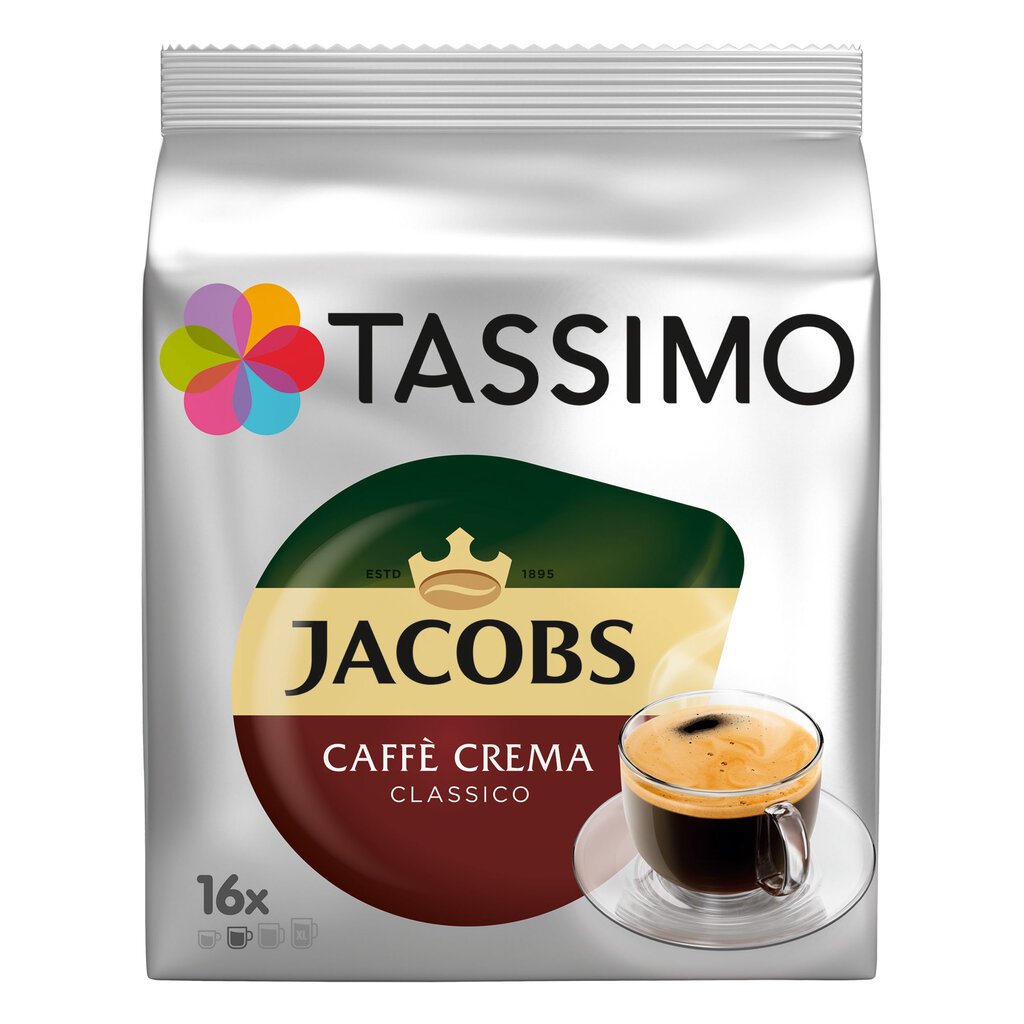 Kavos kapsulės Tassimo Jacobs Caffe Crema Classico kaina ir informacija | Kava, kakava | pigu.lt
