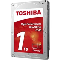 Toshiba P300 1TB 7200RPM SATA III 64MB BULK HDWD110UZSVA kaina ir informacija | Vidiniai kietieji diskai (HDD, SSD, Hybrid) | pigu.lt