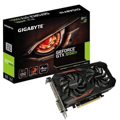 Gigabyte GV-N105TOC-4GD NVIDIA GeForce GTX 1050 Ti 4 GB GDDR5 kaina ir informacija | Vaizdo plokštės (GPU) | pigu.lt