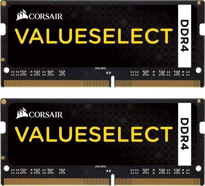 Corsair Value Select DDR4 SODIMM 2x8GB 2133MHz CL15 (CMSO16GX4M2A2133C15) kaina ir informacija | Operatyvioji atmintis (RAM) | pigu.lt
