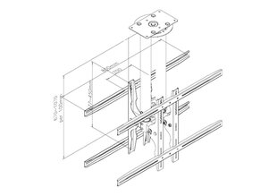 NewStar PLASMA-C100D 37-75” kaina ir informacija | Televizorių laikikliai, tvirtinimai | pigu.lt