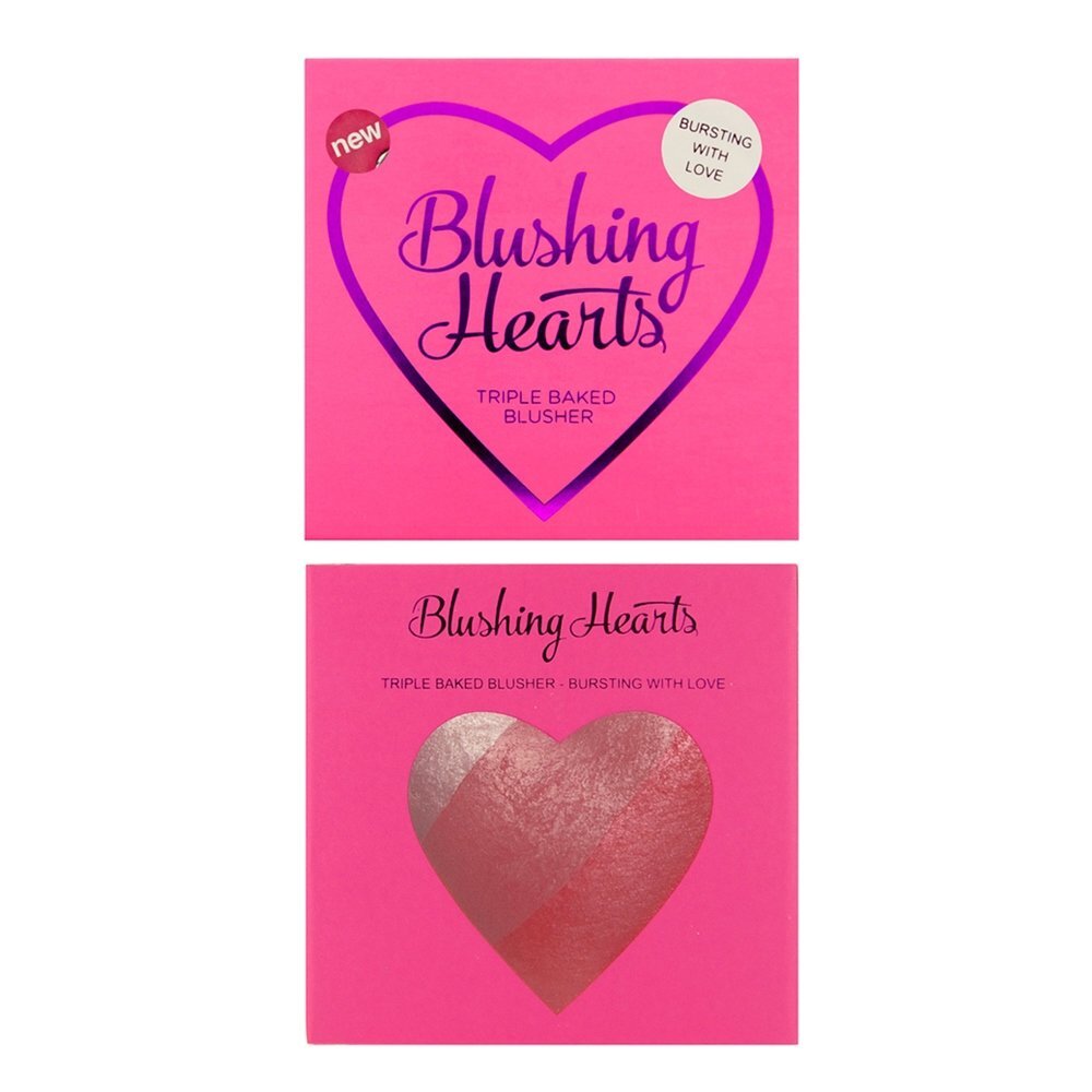 Skaistalai Makeup Revolution London Blushing Hearts 10 g, Bursting With Love kaina ir informacija | Bronzantai, skaistalai | pigu.lt