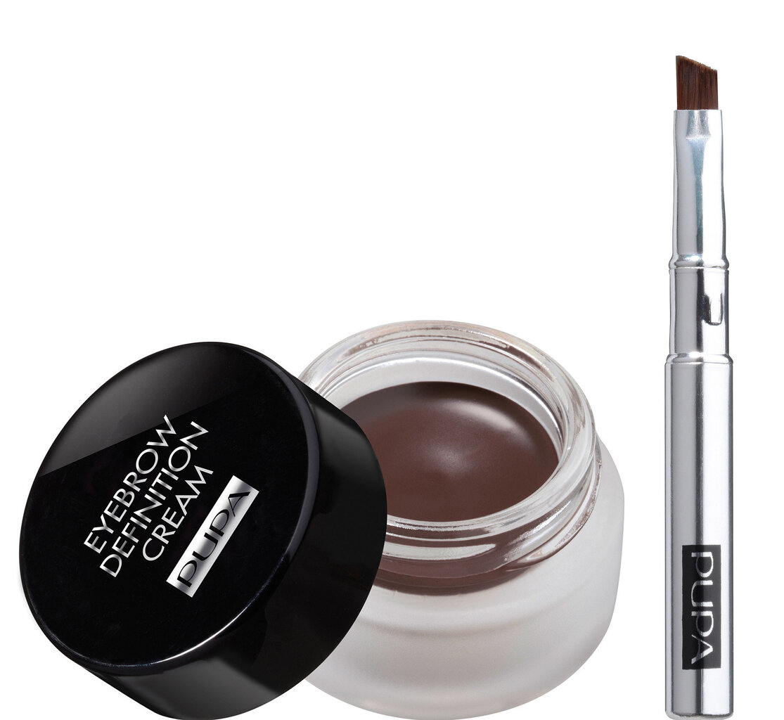 Kremas antakiams paryškinti Pupa Eyebrow Definition Dark-Chocolate, 2.7 ml kaina ir informacija | Antakių dažai, pieštukai | pigu.lt