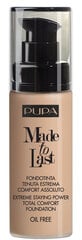 Makiažo pagrindas Pupa Made To Last Foundation 30 ml, 050 Sand цена и информация | Пудры, базы под макияж | pigu.lt