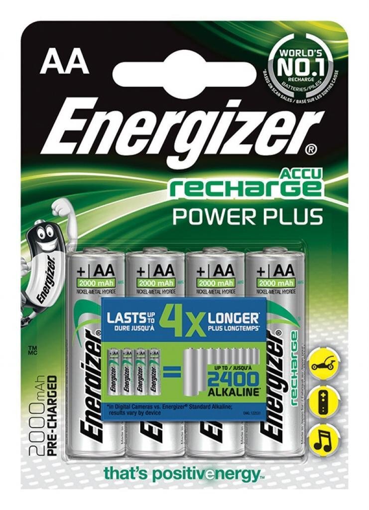 Energizer Precharged HR6 kraunami elementai, 2000mAh kaina ir informacija | Elementai | pigu.lt