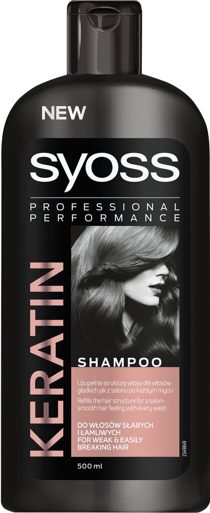 Šampūnas plaukams su keratinu Syoss Keratin, 500 ml kaina ir informacija | Šampūnai | pigu.lt