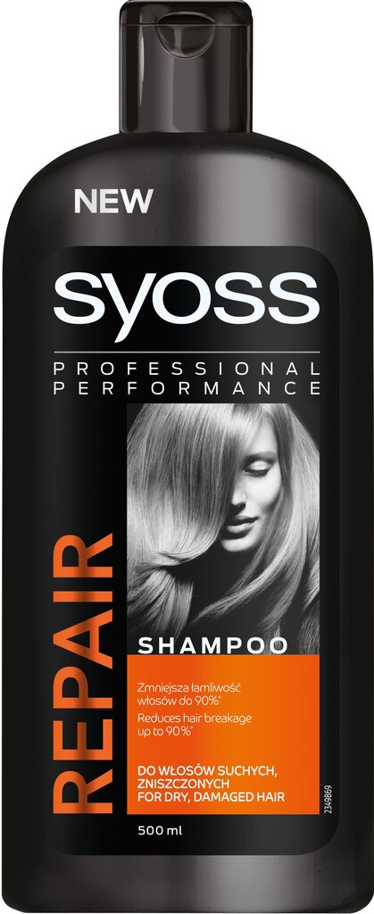 Atkuriamasis šampūnas plaukams Syoss Repair Therapy 500 ml kaina ir informacija | Šampūnai | pigu.lt