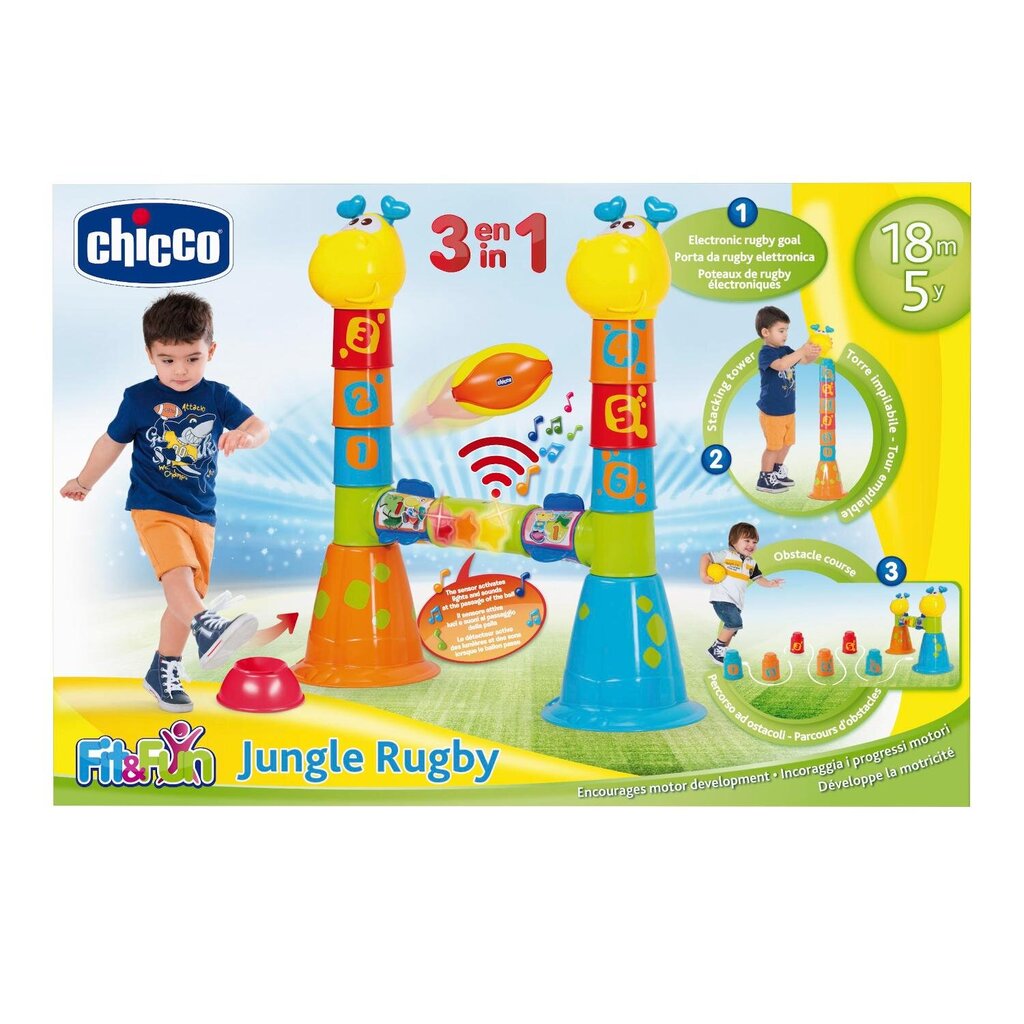 Regbio žaidimas Chicco Jungle Rugby kaina ir informacija | Žaislai kūdikiams | pigu.lt