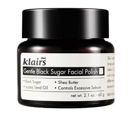 Veido šveitiklis su juoduoju cukrumi Klairs Gentle Black Sugar Facial Polish 110 g kaina ir informacija | Veido prausikliai, valikliai | pigu.lt