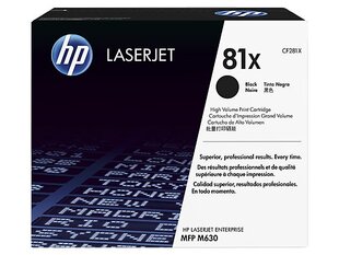 HP 81X (CF281X), черный картридж цена и информация | Картриджи для лазерных принтеров | pigu.lt
